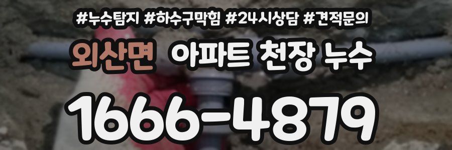 외산면 아파트 천장 누수