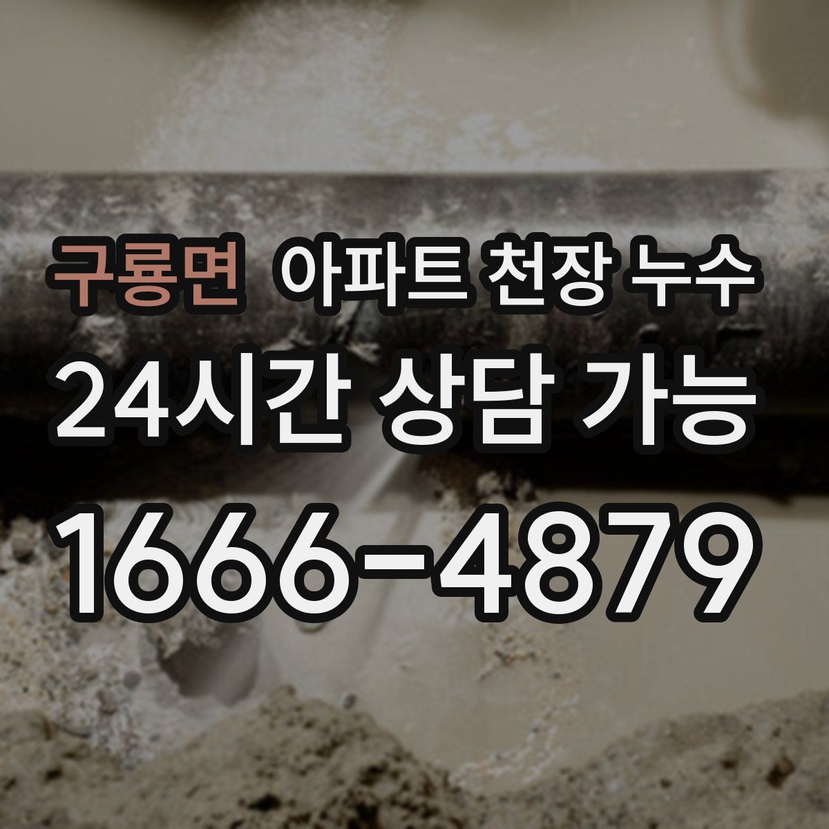 구룡면 아파트 천장 누수