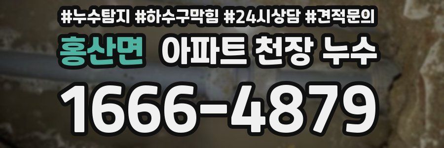 홍산면 아파트 천장 누수