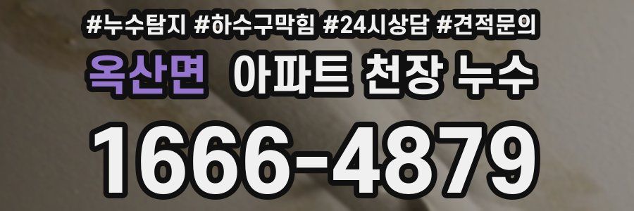 옥산면 아파트 천장 누수