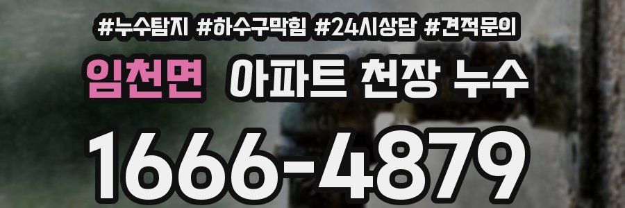 임천면 아파트 천장 누수