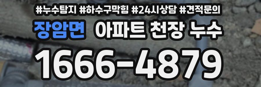 장암면 아파트 천장 누수
