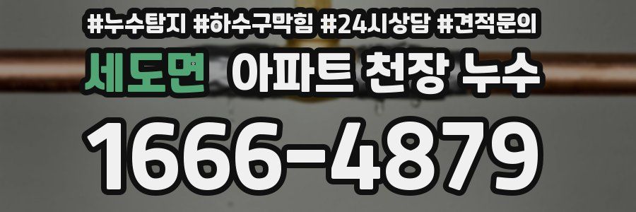 세도면 아파트 천장 누수