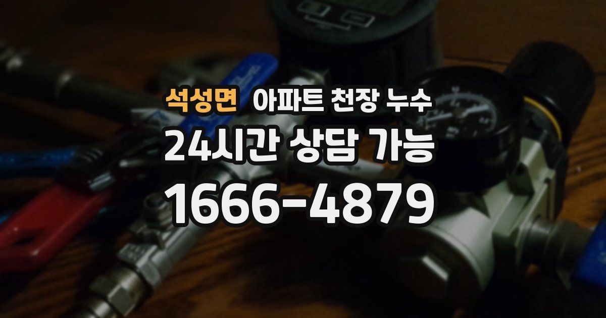 석성면 아파트 천장 누수