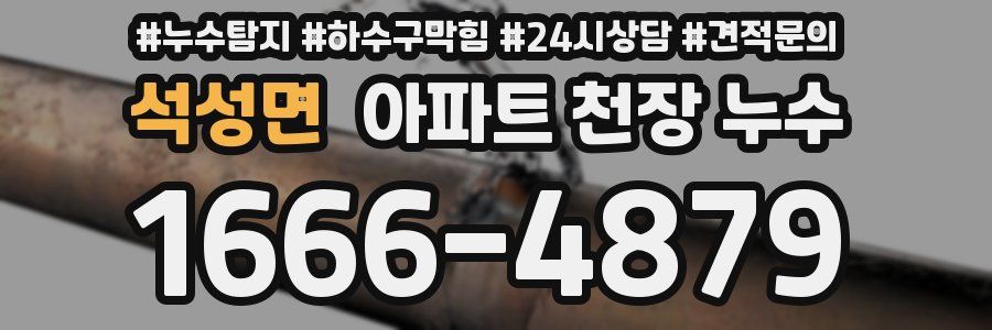 석성면 아파트 천장 누수