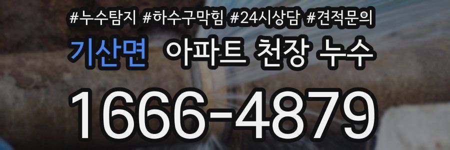기산면 아파트 천장 누수