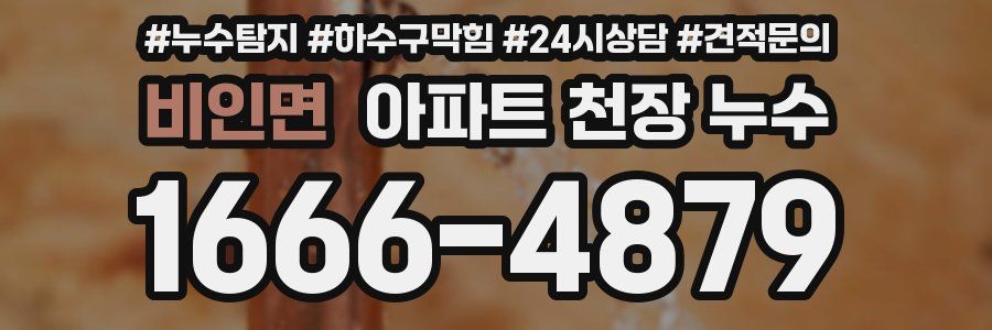 비인면 아파트 천장 누수