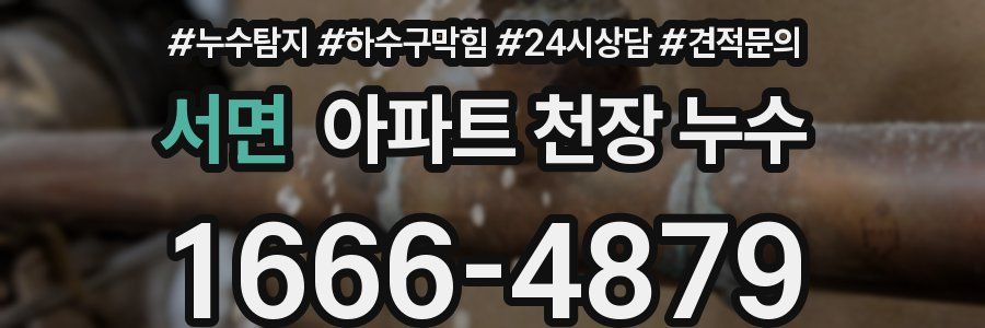 서면 아파트 천장 누수