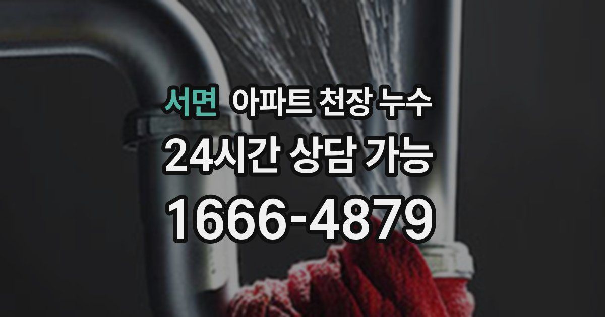 서면 아파트 천장 누수