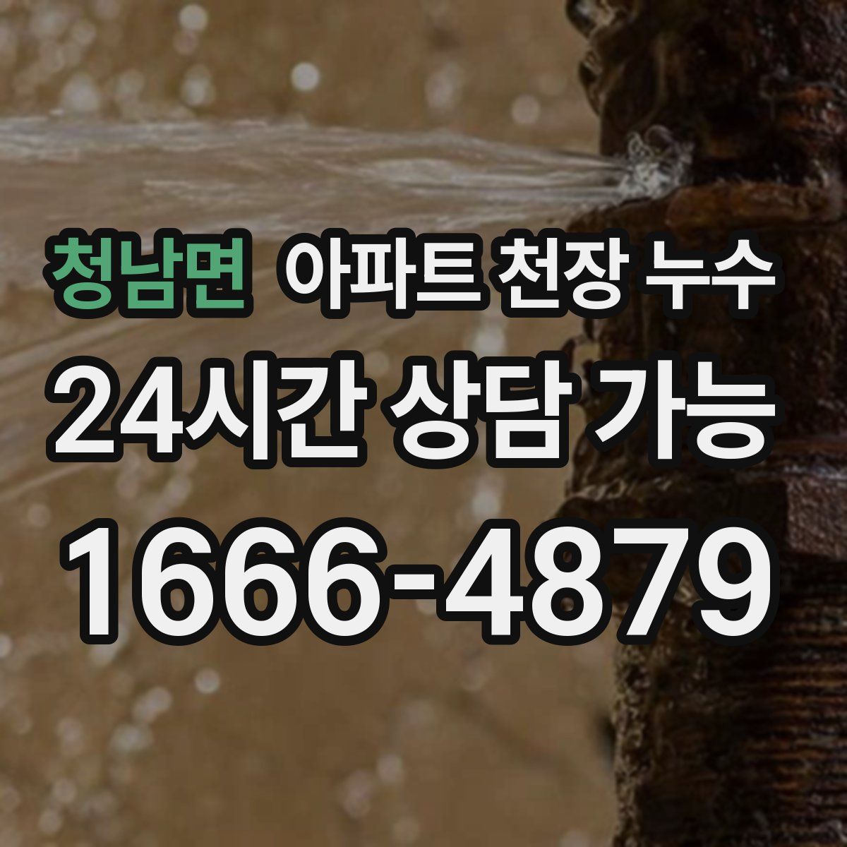 청남면 아파트 천장 누수