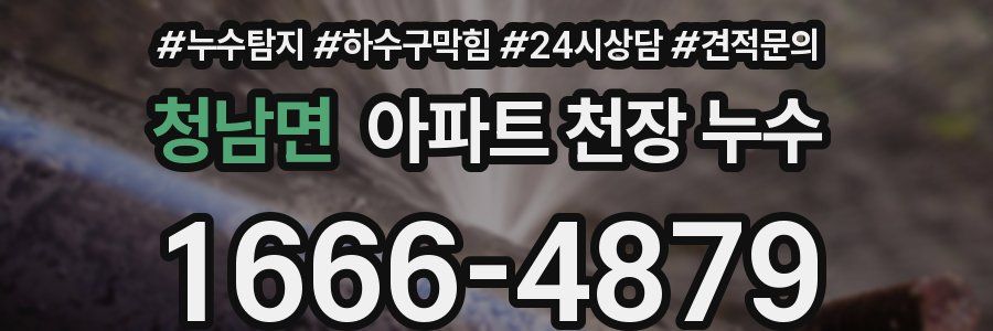 청남면 아파트 천장 누수