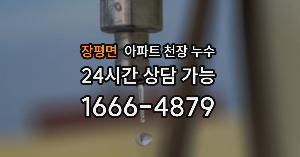 장평면 아파트 천장 누수