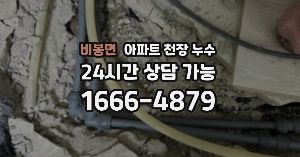비봉면 아파트 천장 누수