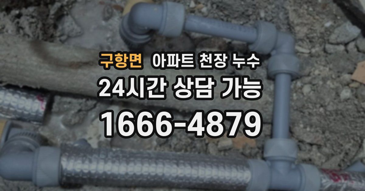 구항면 아파트 천장 누수