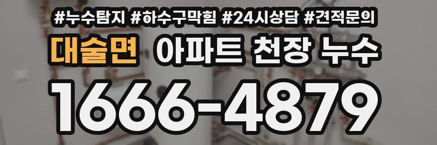 대술면 아파트 천장 누수