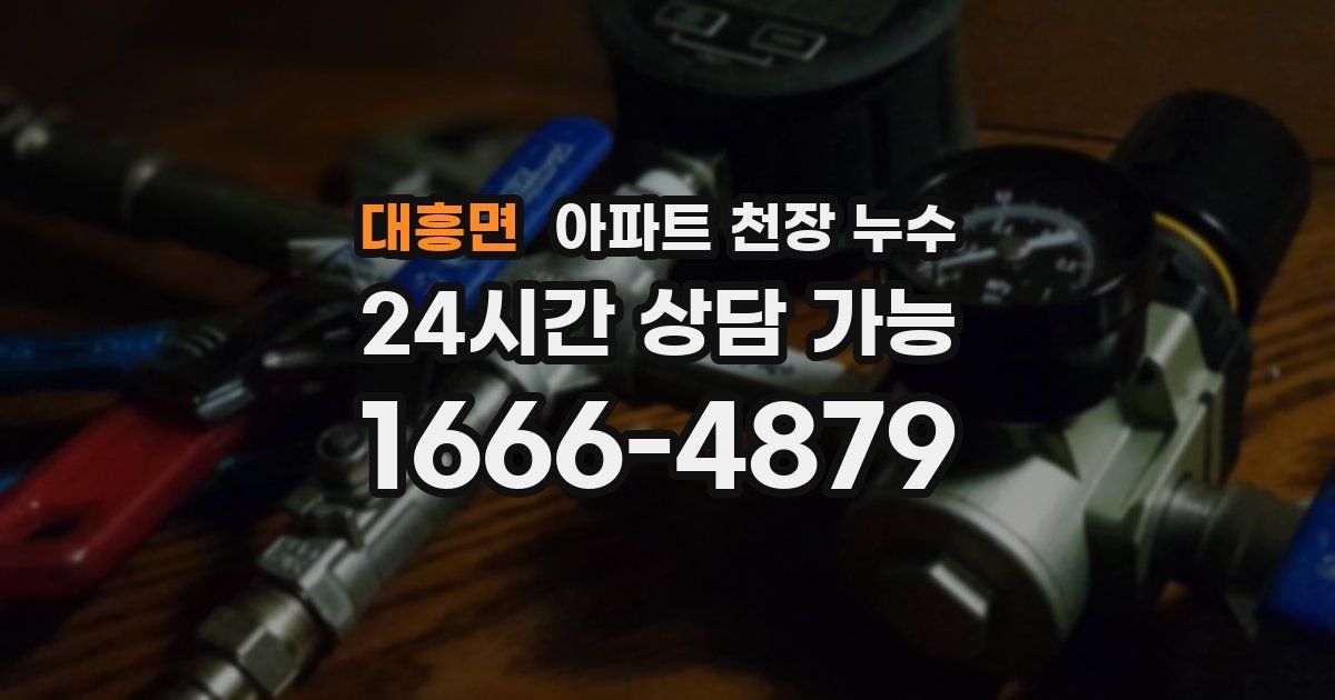 대흥면 아파트 천장 누수
