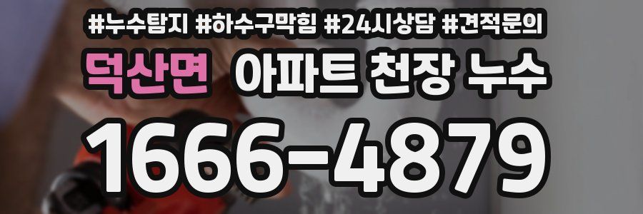 덕산면 아파트 천장 누수