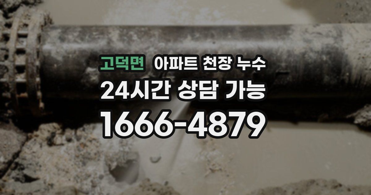 고덕면 아파트 천장 누수