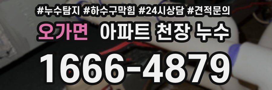 오가면 아파트 천장 누수