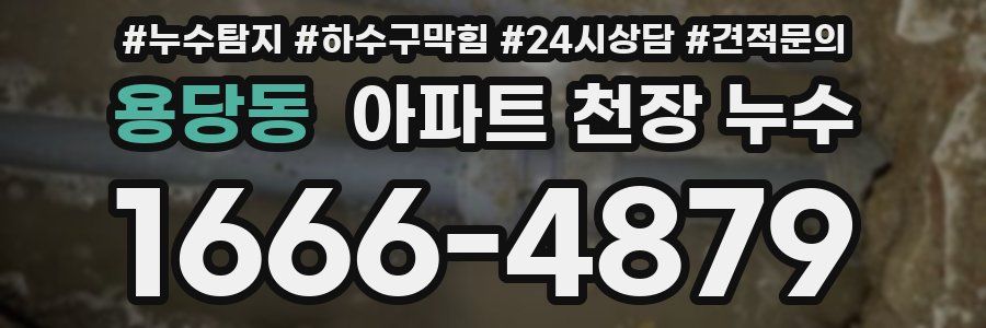 용당동 아파트 천장 누수