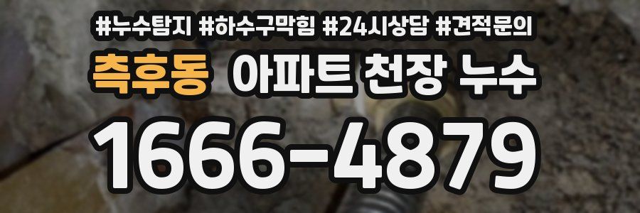 측후동 아파트 천장 누수