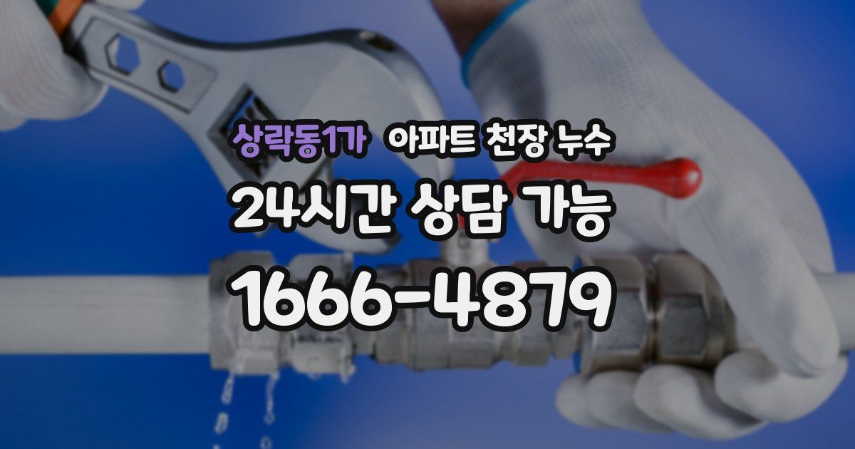 상락동1가 아파트 천장 누수