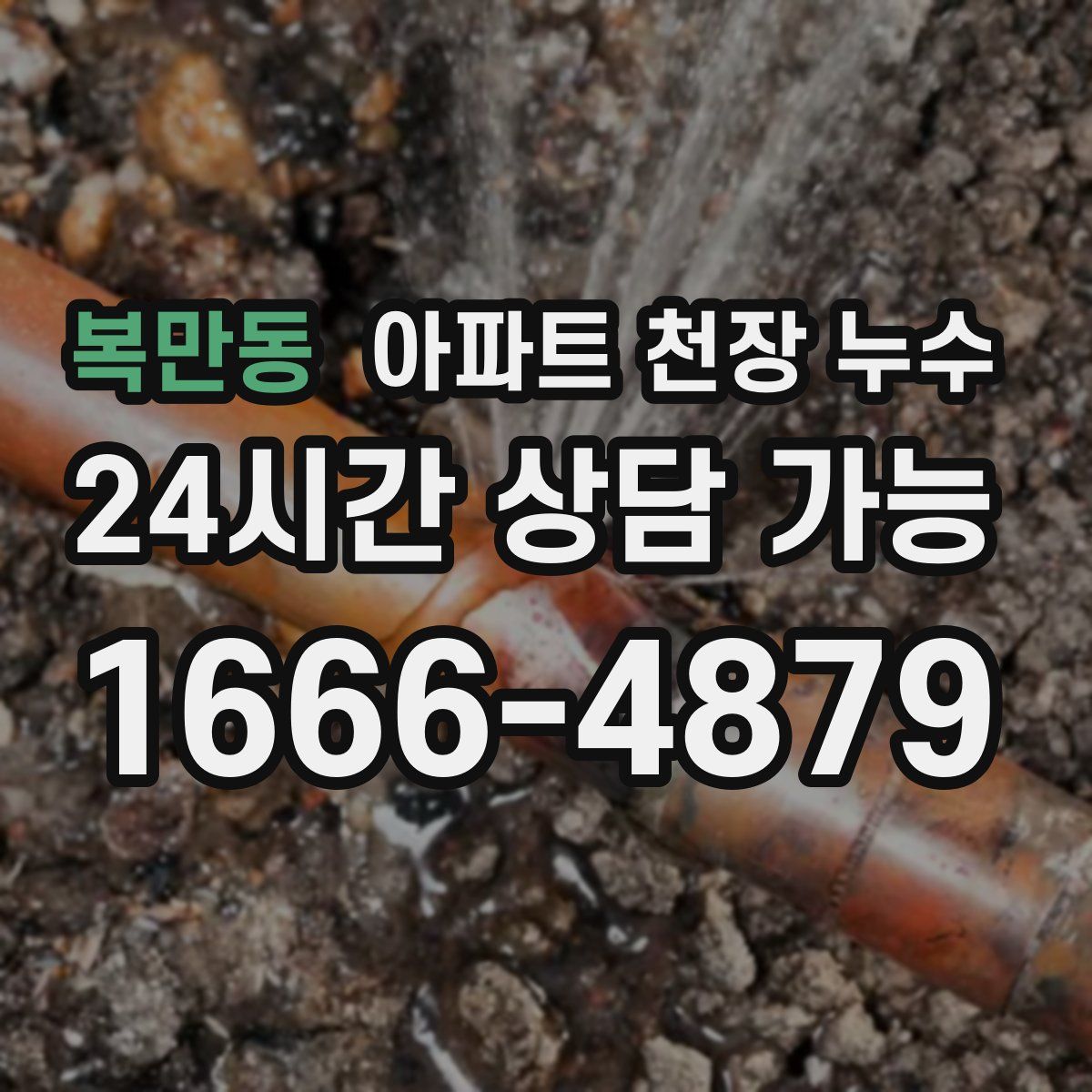복만동 아파트 천장 누수