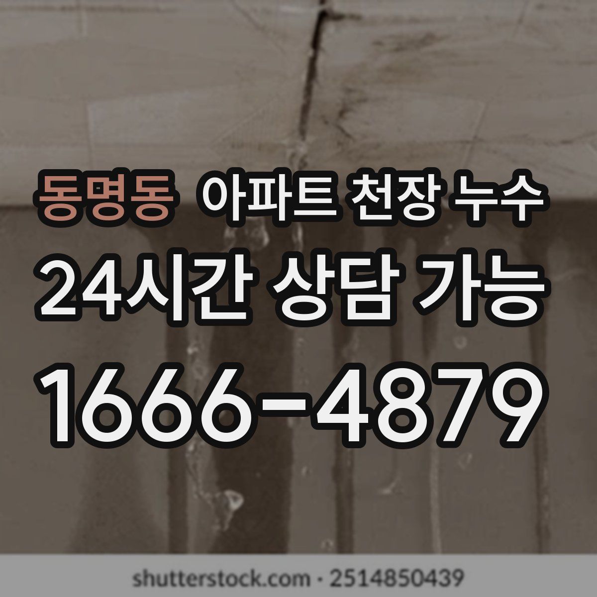 동명동 아파트 천장 누수