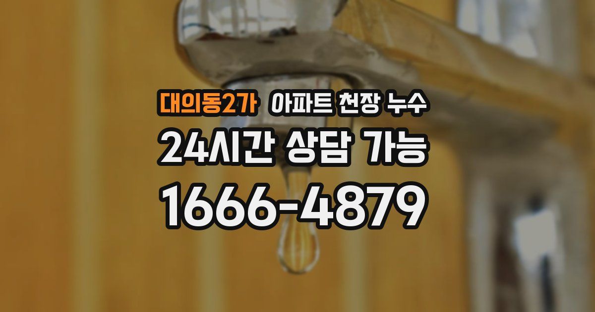 대의동2가 아파트 천장 누수