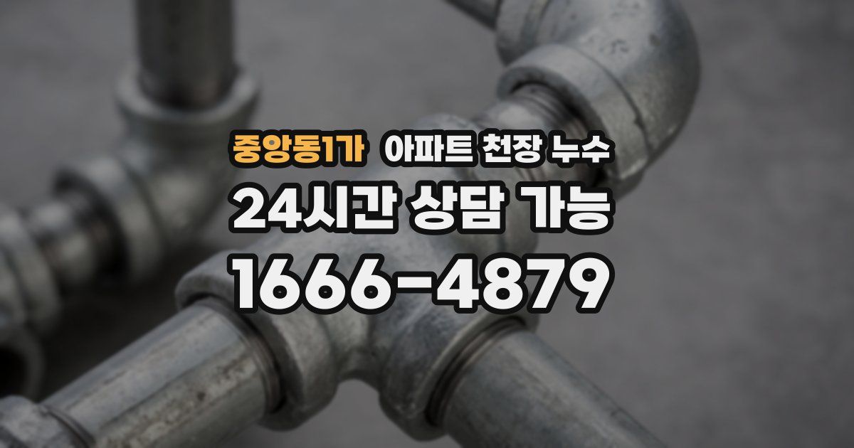 중앙동1가 아파트 천장 누수