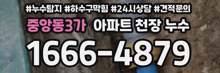 중앙동3가 아파트 천장 누수