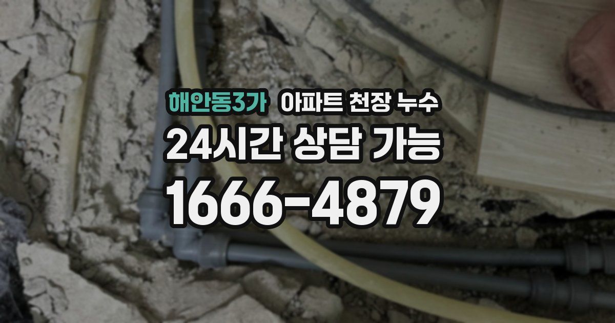 해안동3가 아파트 천장 누수