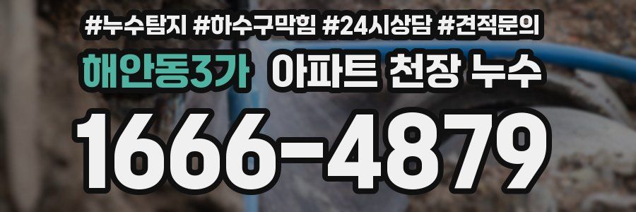 해안동3가 아파트 천장 누수