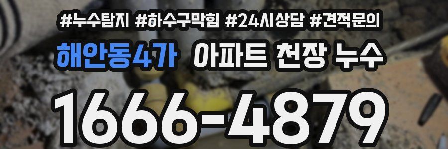 해안동4가 아파트 천장 누수