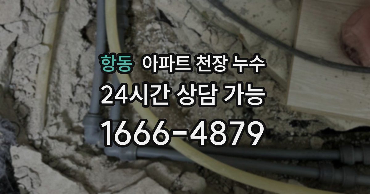 항동 아파트 천장 누수