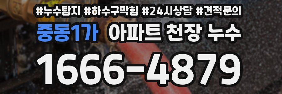 중동1가 아파트 천장 누수