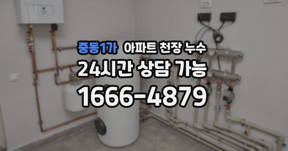 중동1가 아파트 천장 누수