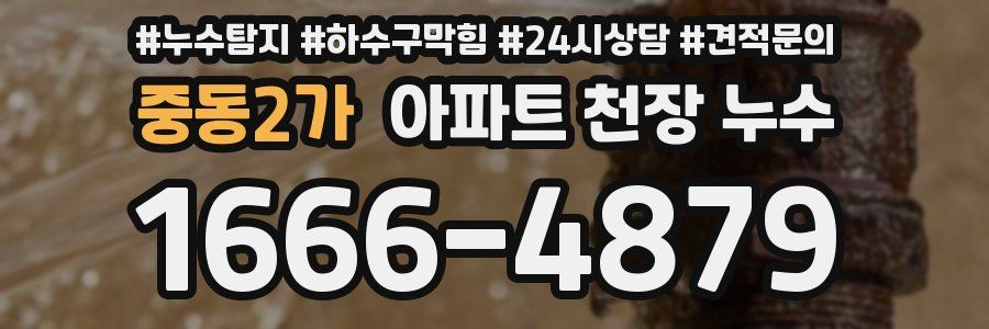 중동2가 아파트 천장 누수