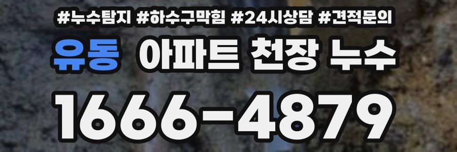 유동 아파트 천장 누수