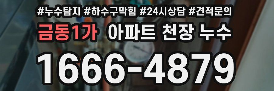 금동1가 아파트 천장 누수