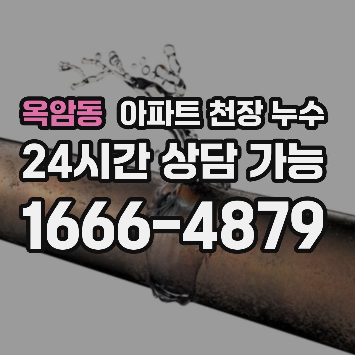 옥암동 아파트 천장 누수