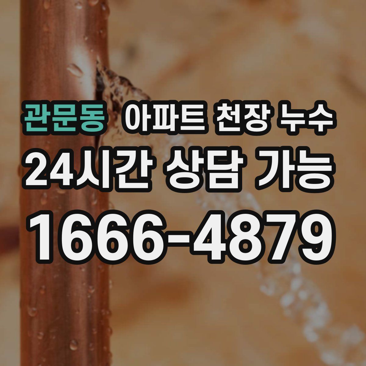 관문동 아파트 천장 누수