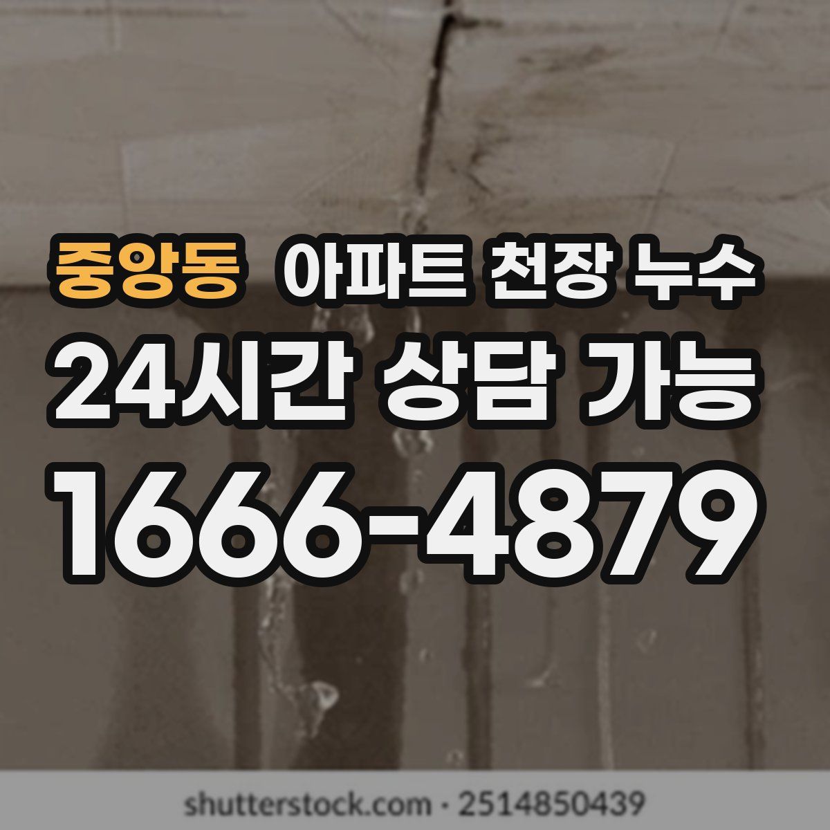 중앙동 아파트 천장 누수
