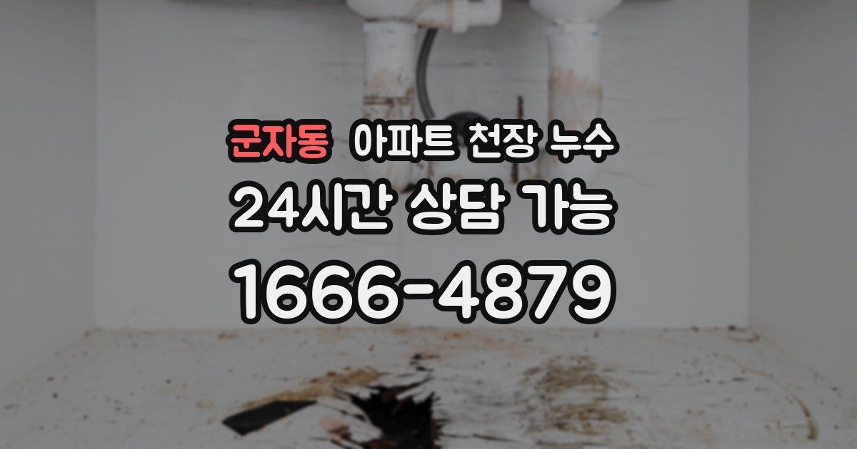 군자동 아파트 천장 누수