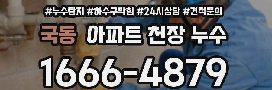 국동 아파트 천장 누수