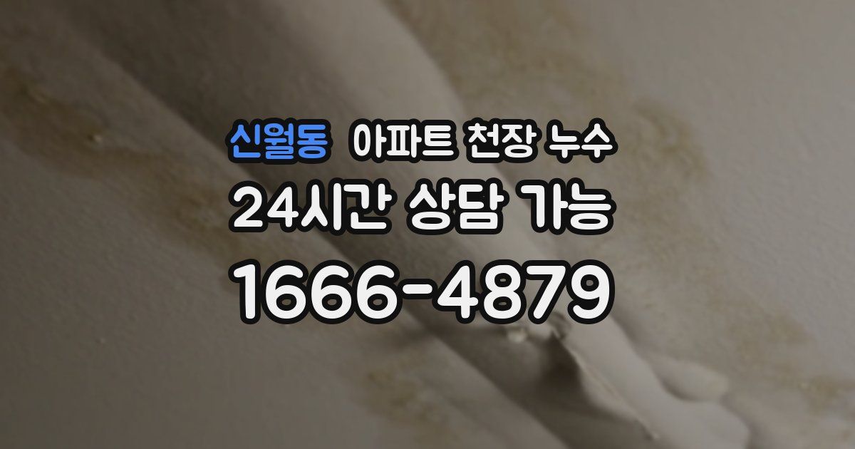 신월동 아파트 천장 누수