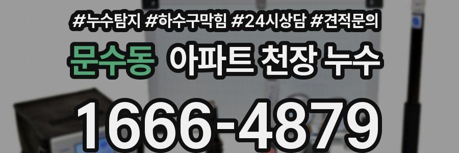 문수동 아파트 천장 누수