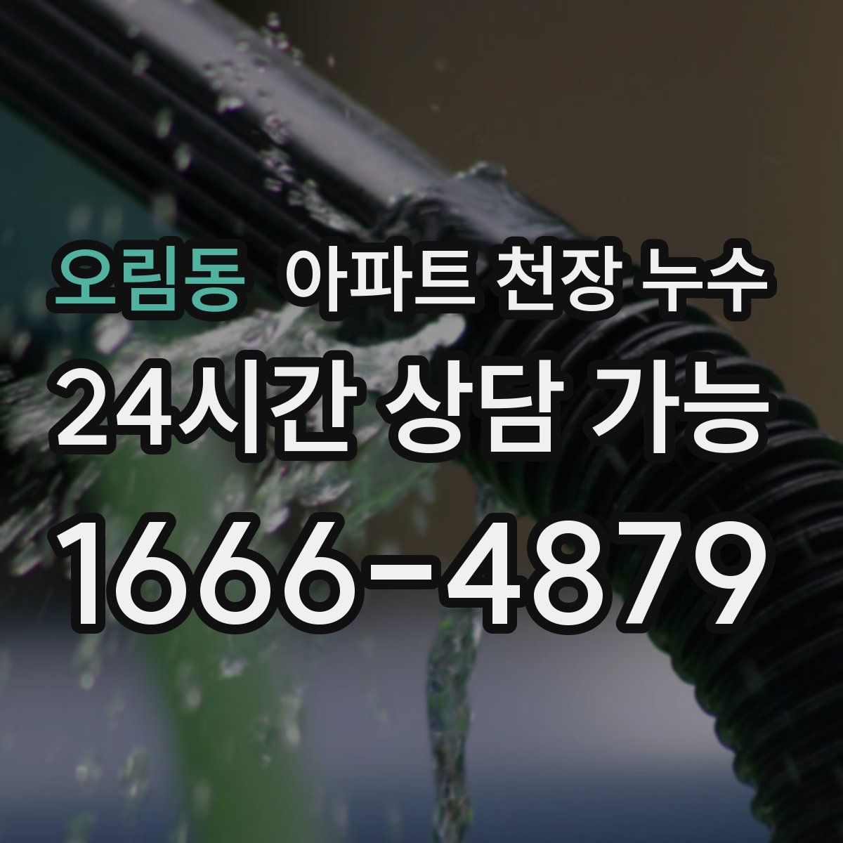 오림동 아파트 천장 누수