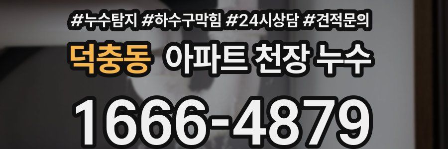 덕충동 아파트 천장 누수