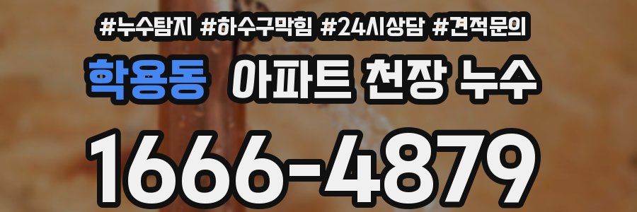 학용동 아파트 천장 누수